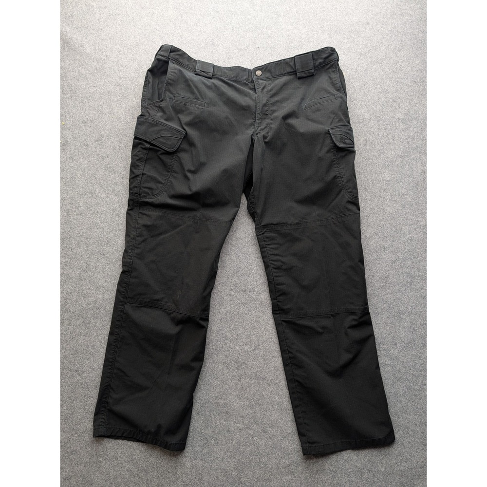 5.11 Tactical Stryke Cargo Pants Mens Size 42x32 Black Ripstop Work Trousers